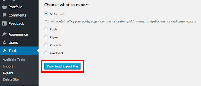 download-export