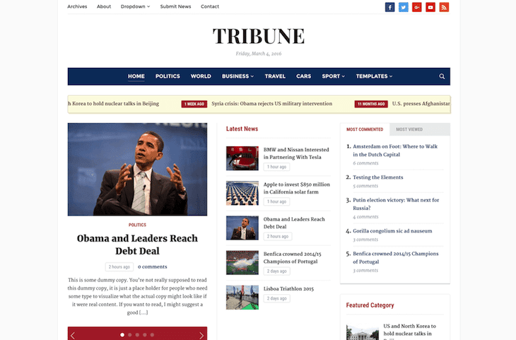 Tribune 4.0 Theme