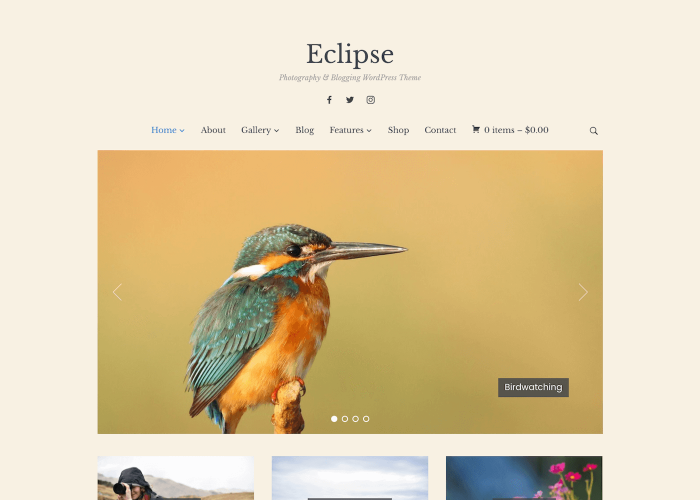 Eclipse - Best Photography WordPress Theme
