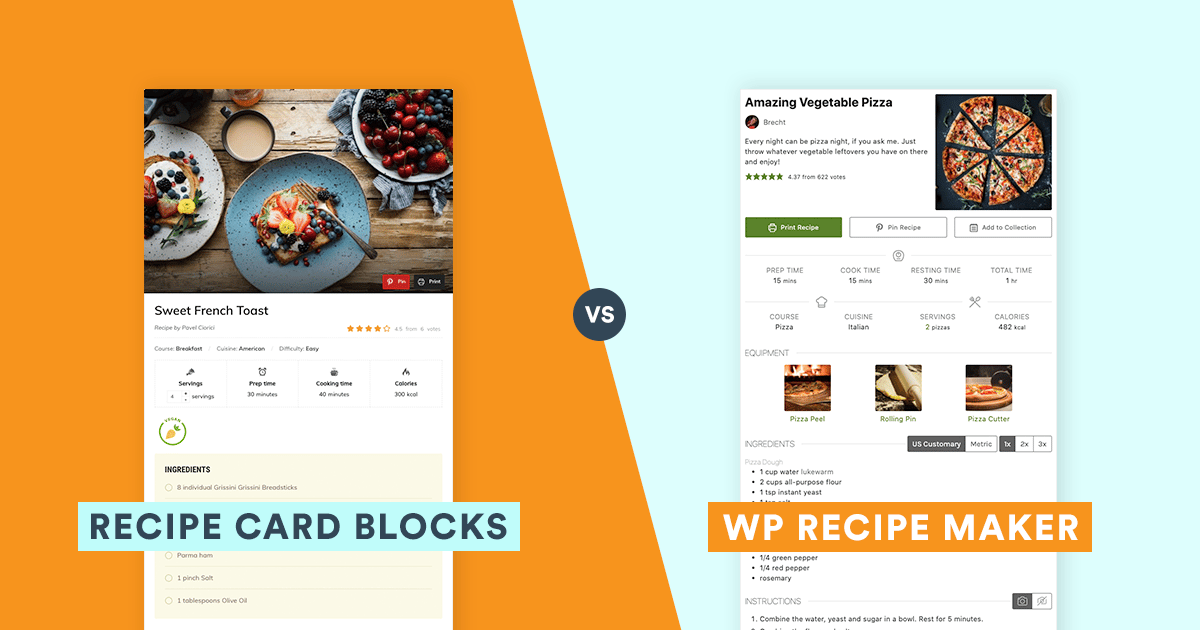 WP Recipe Maker vs Recipe Card Blocks