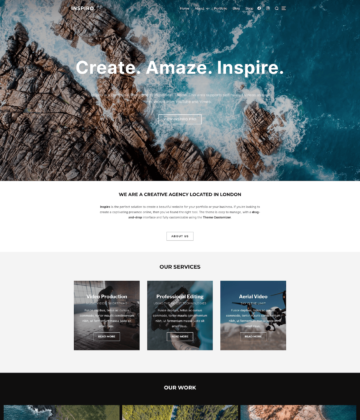 Inspiro Lite - Best Free Portfolio WordPress Theme
