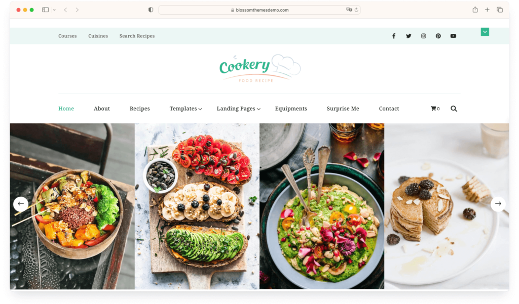 Cookery - a classy WordPress theme to share recipes