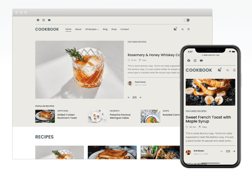 CookBook theme by WPZOOM