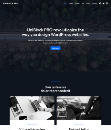 UniBlock PRO - Fast Block Theme for WordPress (FSE)