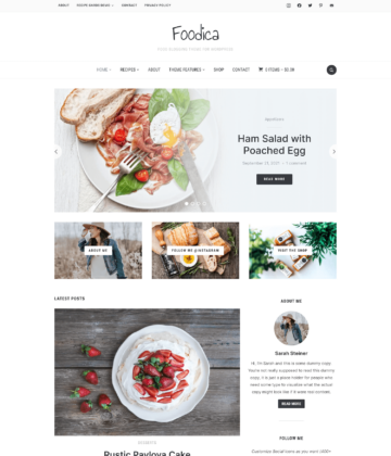 Foodica PRO - Best Food Blog WordPress Theme