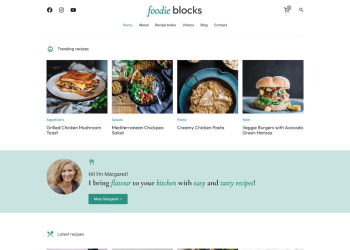 Foodie Blocks - Fastest Food Blog Theme