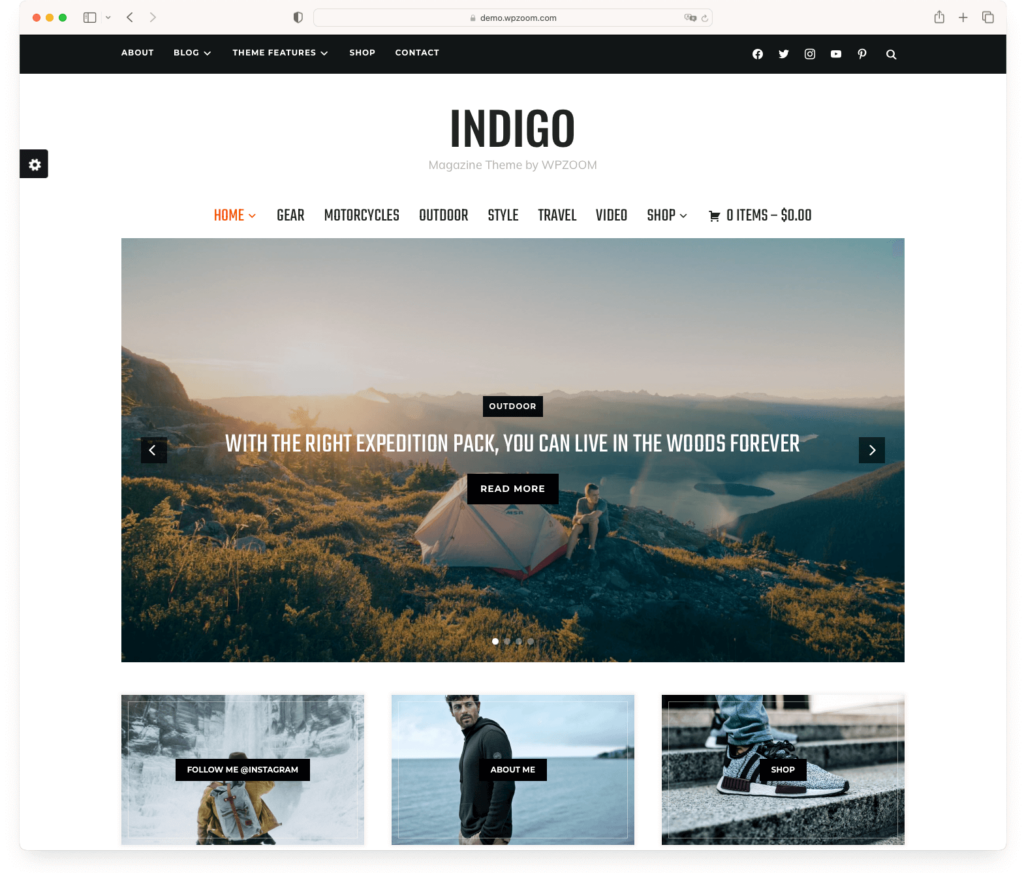 Indigo - the best WordPress magazine theme