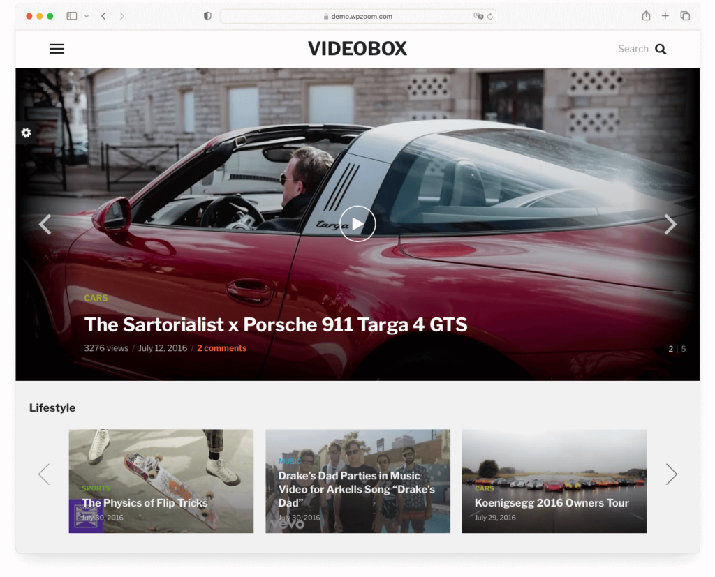 VideoBox - the best WordPress podcast theme