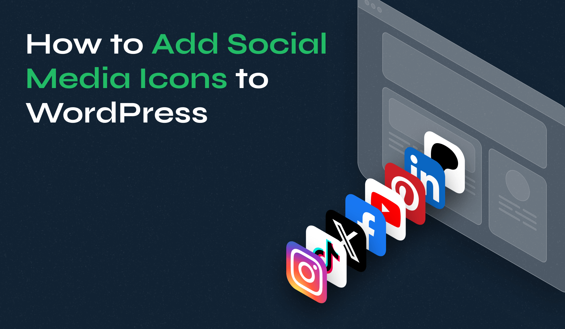 Como adicionar ícones de mídia social ao WordPress